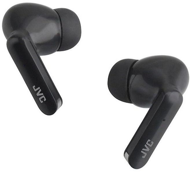 JVC 울트라 컴팩트 트루 와이어리스 이어버드 헤드폰 총 12시간의 배터리 수명 13mm 드라이버로 사운드 USB-C 연결 - HAB5TW (화이트), HAB5TB
