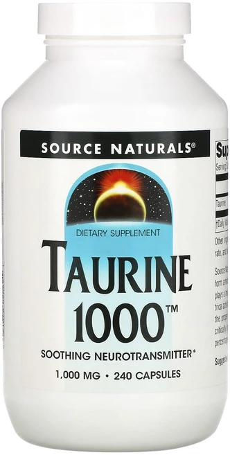 Source Naturals 타우린 1000mg 캡슐 240정, SourceNaturals타우린1000mg캡슐240정, 1개 - 쿠팡