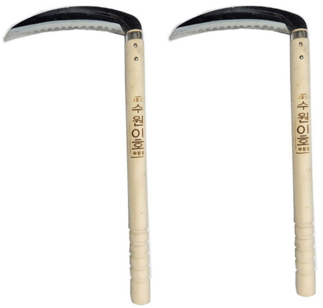 지니홀딩스 1+1 수원낫 낫 풀베기 농기구 호미 조선낫 원예 벌초 농사, 2개