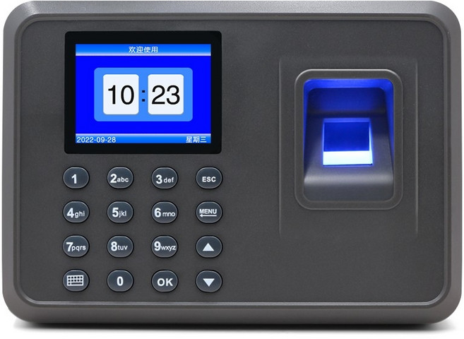 指紋打卡機 生物識別考勤系統 多種打卡方式, 1個, 指紋+密碼+隨身碟