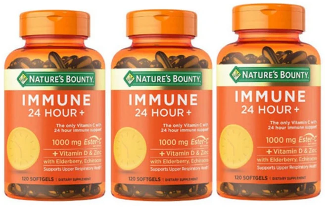 네이처스바운티 이뮨 24시간 플러스 120 정 3병 / Nature's Bounty Immune 24 Hour 120ct 3 bottle Exp. 2024/05, 3개, 120정 - 쿠팡