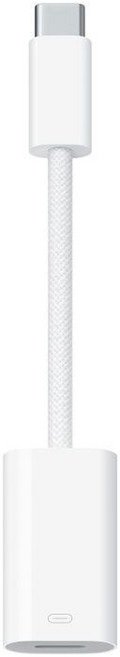 編織轉接頭 Type-C 轉 Lightning 轉換器, 1個, 平果母轉TypeC公 充電款, 白色, 10cm
