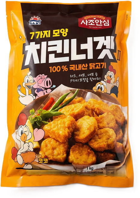 대림 사조안심 치킨너겟2 1kg, 1개