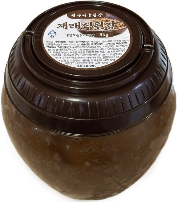 국산 장수시골된장 재래식 된장, 3kg, 1개