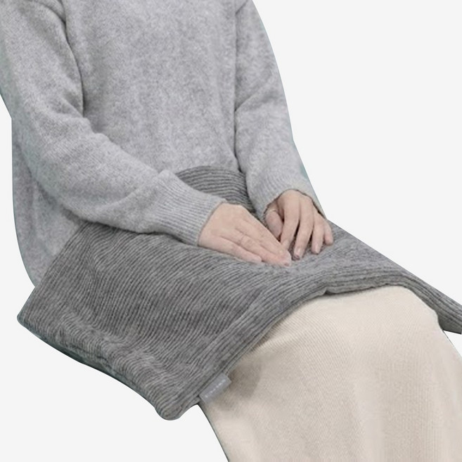 힐링팩토리 원적외선 맥반석 전기 온열 찜질기, 그레이, 전기찜질기