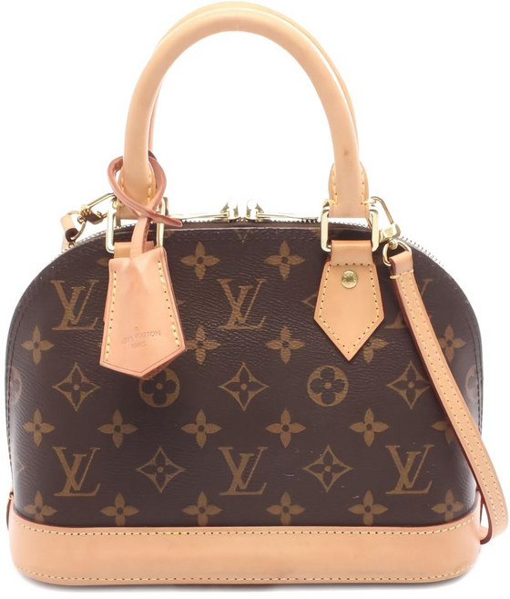 루이 비통 중고 2020 BB 알마 모노그램 탑 핸들 토트 백