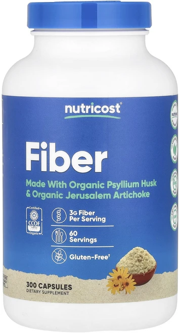 새해 첫좋은선물 Nutricost 섬유소 캡슐 300정 제대로 할인합니다, 1개 - 쿠팡