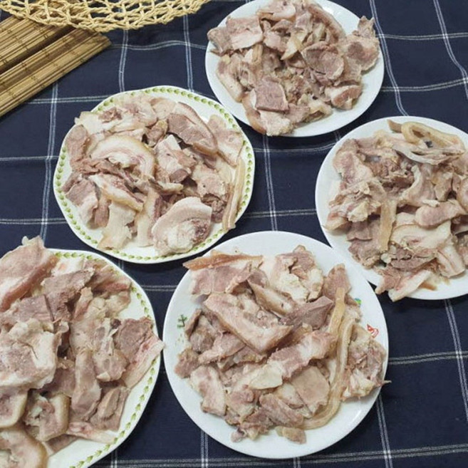 국내산 돈두 슬라이스 수육 10인분 x 1팩 폭탄수육/돼지국밥/슬라이스고기/국밥고기/돼지수육, 1개