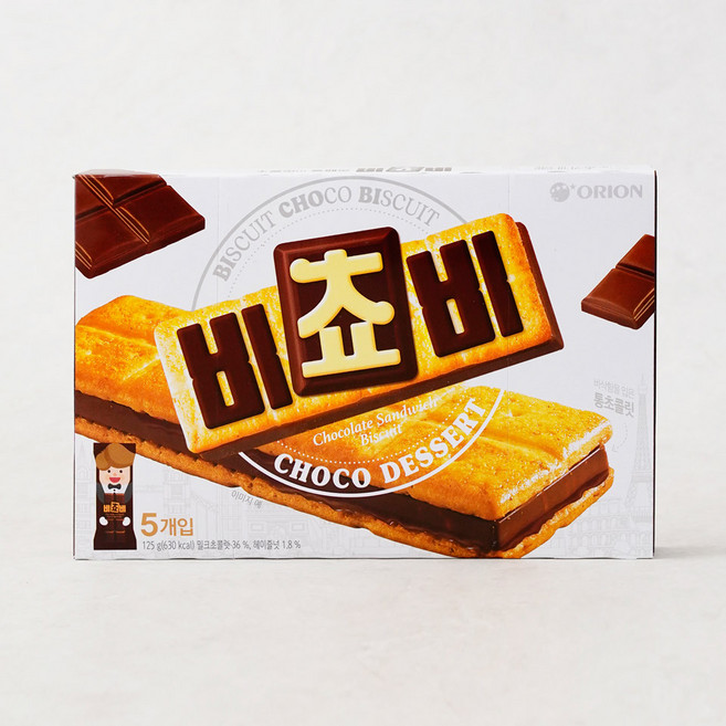 오리온 비쵸비, 25g, 5개