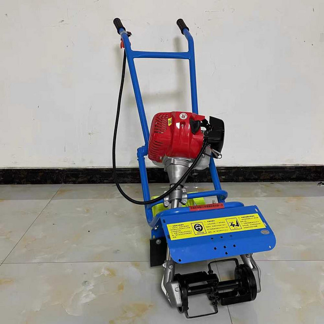 전동 김매는 기계 옥수수 야채 밭고랑 동력, 1개, 2행정 1.3kW 폭30cm 날20cm