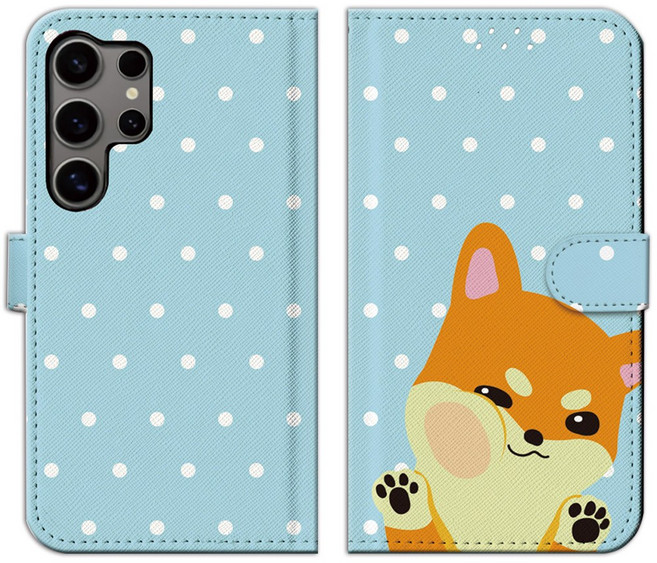 HB 디자인 볼따구 가죽 다이어리 지갑형 휴대폰 케이스