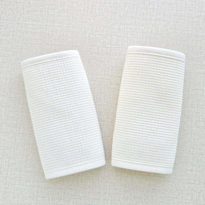 코코아돌 거즈 아기띠 침받이 앞보기 어깨패드 벨트 커버, 1세트, 무지(거즈)2P