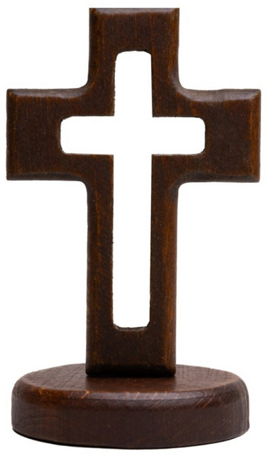 다니엘의기도 원목 탁상용 십자가, 1세트, 커피