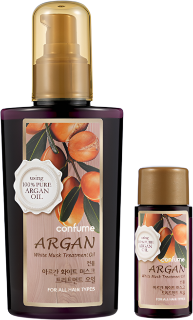 과일나라 컨퓸 아르간 화이트머스크 트리트먼트 에센스 헤어오일 120ml +25ml, 1개