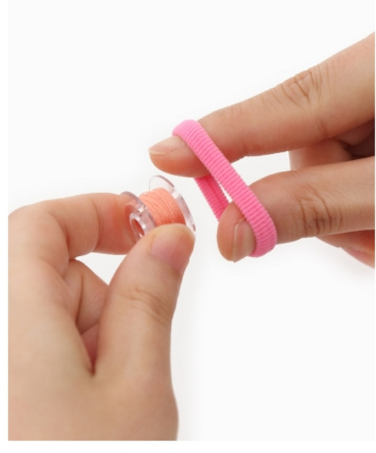 퀼트스타 컬러 링 보빈 클램프, 1세트, 핑크