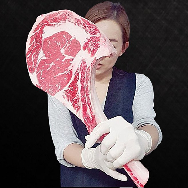 라이프리셋 토마호크 스테이크 리얼 티본 엘본 채끝 등심 스테이크 우대갈비 캠핑용 홈파티, 미국산 채끝등심(냉동) 300g, 1개