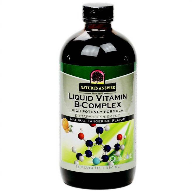 NATURE'S ANSWER 維他命B群飲 柑橘口味, 480ml, 1瓶