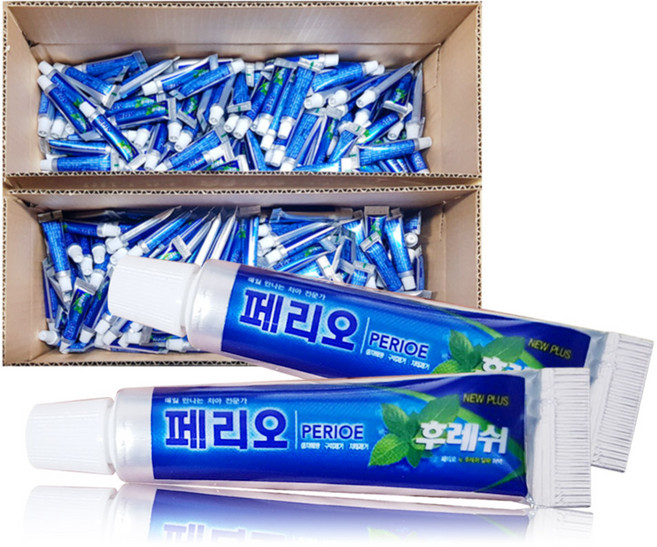 페리오 뉴후레쉬 알파 튜브형 일회용 치약, 5g, 100개