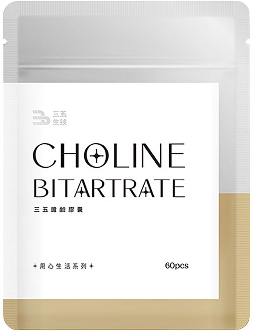 三五生技 膽鹼膠囊, 1個, 60顆