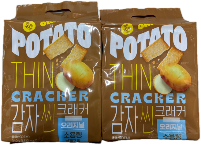 노브랜드 감자씬 크래커 오리지널, 2개, 340g