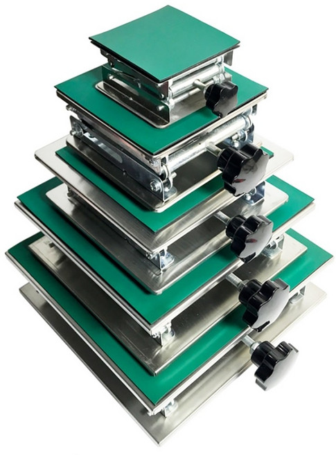 높이 조절 수동 리프트 실험실 미니리프트 타일 레이저 레벨기 받침대 화목난로 연통받침대, 10*10cm, 1개