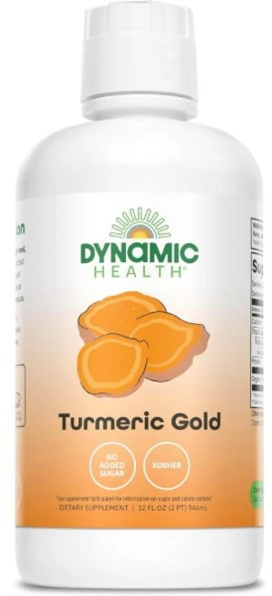 Dynamic Health Turmeric Gold 100% Juice Turmeric Supplement No Additives Joint Support Antiox, 32 Fl Oz (Pack of 1), 1개, 946ml - 쿠팡