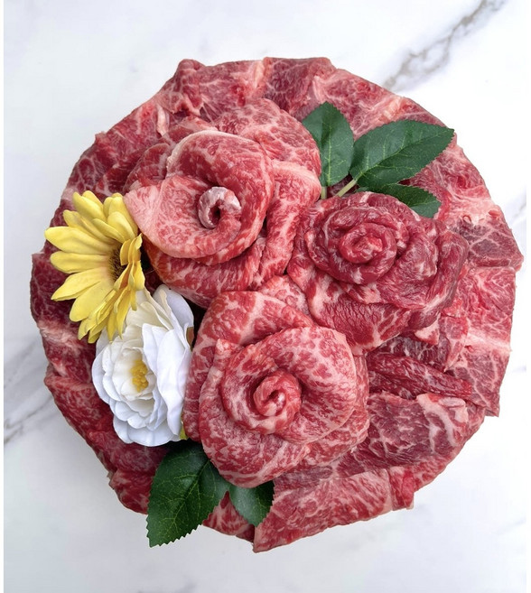 투플 한우케이크 1호 500g [채끝+특수], 1개