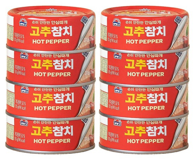 사조 고추참치 135g x 8개, 없음