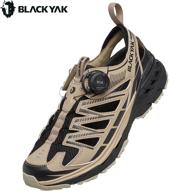 블랙야크 343 어드벤처 II 남성 여성 다이얼 여름 스포츠 트레킹 샌들 브라운 ABYSHMU902