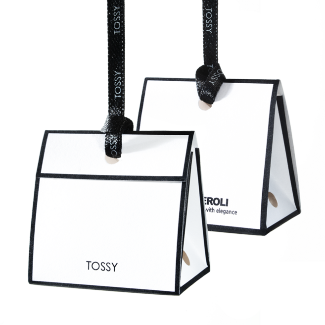 TOSSY 토씨 페이퍼백 차량용방향제 종이방향제 룸미러형, 블랙체리(Black cherry), 2개