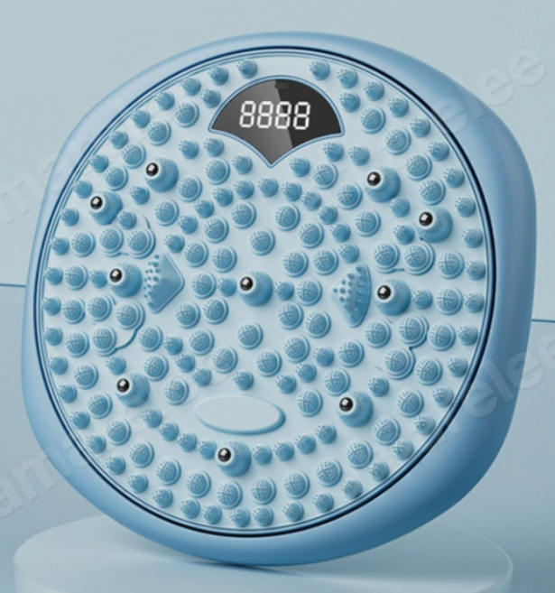 4IN1 뉴업그레이드 지압 트위스트 업그레이드 발지압 스텝퍼 허리 스트레칭 발바닥 지압 마사지판, 파란색, 1개