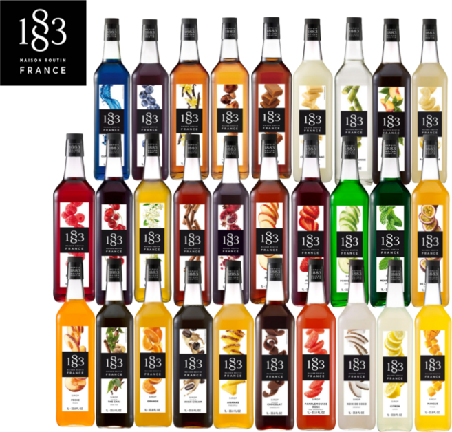 1883 시럽 1000ml 바닐라 카라멜 자몽 헤이즐넛 핑크 케인슈가 블루큐라소 모히또 피치 시럽펌프, 1개