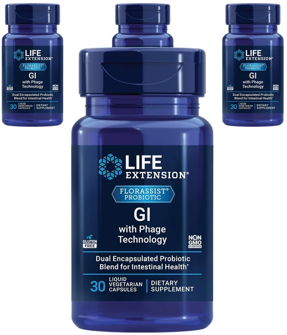 라이프익스텐션 플로라시스트 GI 리퀴드 베지테리안 캡슐, 4개, 30정 - 쿠팡