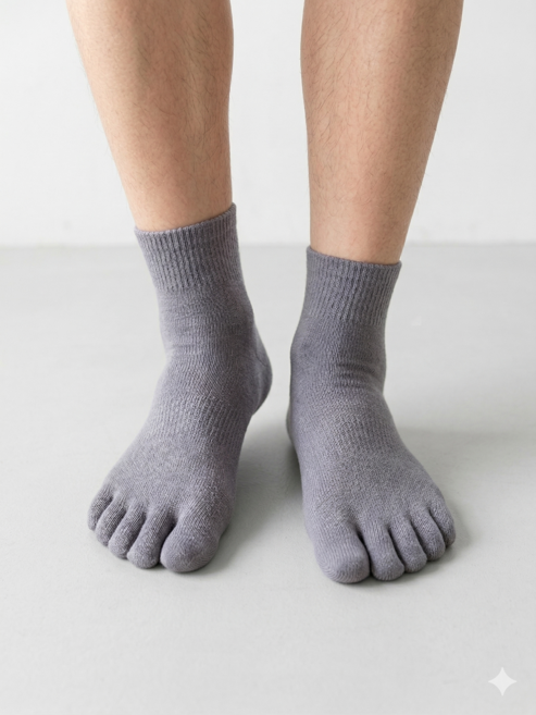 국산 남성 단목 발가락양말 5켤레 땀흡수 발냄새 억제