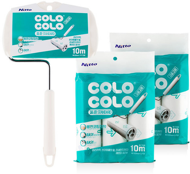 고로고로 테이프크리너 표준본체+리필2세트(6p), 1세트