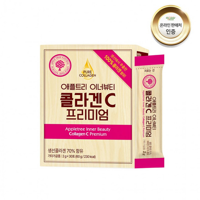 애플트리 이너뷰티 콜라겐C프리미엄30포, 1g, 1개