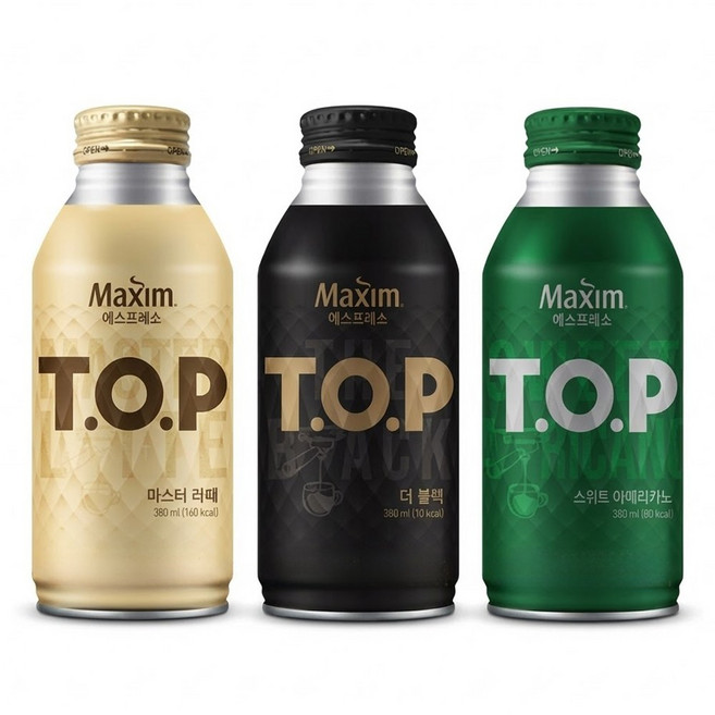 동서식품 맥심 티오피 혼합 / 라떼 블랙 스위트 각 8개씩, 380ml, 24개