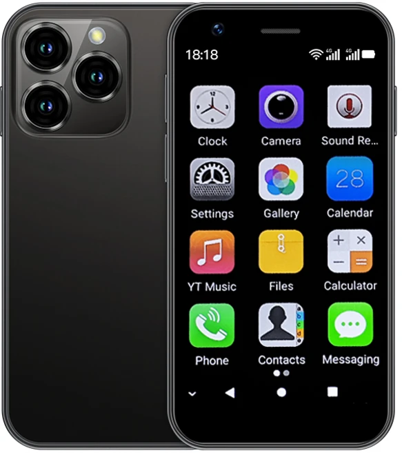 SOYES XS16 Mini Android 10.0 스마트폰 4G 네트워크 3GB RAM 64GB ROM 3.0" 디스플레이 5MP 카메라 듀얼 SIM, Black - 쿠팡