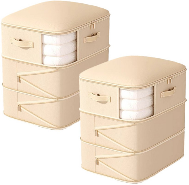 리앤리 숨쉬는 폴딩 이불 정리 압축파우치, 2개, 1세트