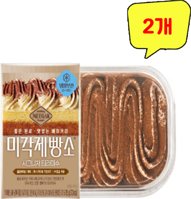 삼립)미각제빵소시그니처티라미수, 2개, 125g