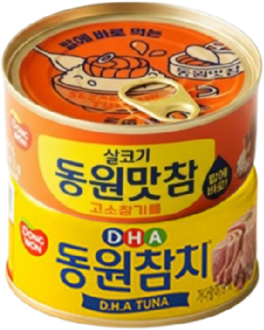 동원 맛참 고소참기름 + DHA 참치, 4개, 90g