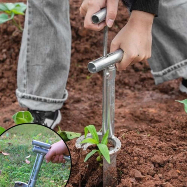 식물모종기 씨앗 파종기 모종 분배 정원 이식 도구 심기 분사 텃밭, 1개