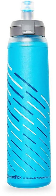 HydraPak UltraFlask 스피드 500ml - 접이식 소프트 플라스크 물병 하이드레이션 조끼 및 러닝 팩용 쉽게 열 수 있는 캡 포함 500ml / 17온스 10, HydraPak UltraFlask 스피드 (500ml, 1개