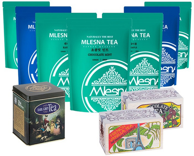 믈레즈나 홍차 100g 잎차 우드박스 캔(TIN), 선택23. 우바 홍차 100g(BOP) 잎차, 1개, 1개입