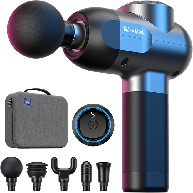 BOB AND BRAD C2 마사지건 근육 이완 및 통증 완화용 전문가용 마사지기, C2 클래식 딥 티슈 테라피 - 쿠팡