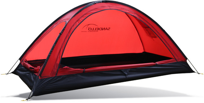 산들로 가온 1.0 싱글 월 알파인 텐트 SA-OT043 경량 텐트 1.75kg 백 패킹 1 인용 텐트, 엘로우