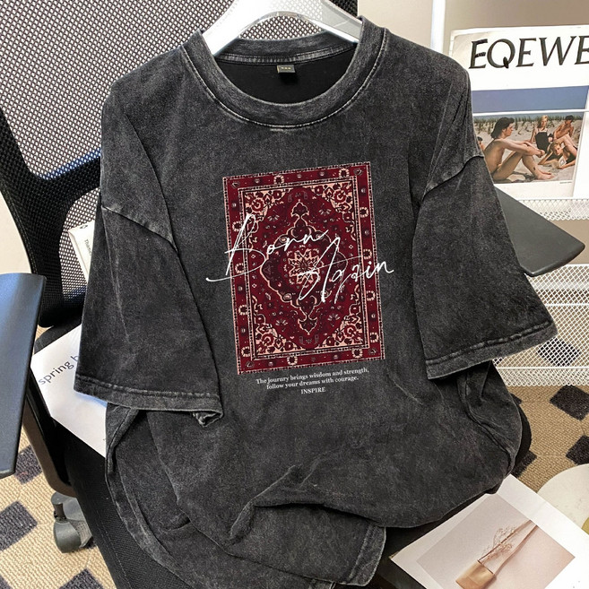 10종 피그먼트 워싱 코튼 반팔 티셔츠