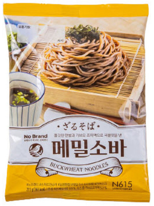 노브랜드 메밀소바 211g, 15개