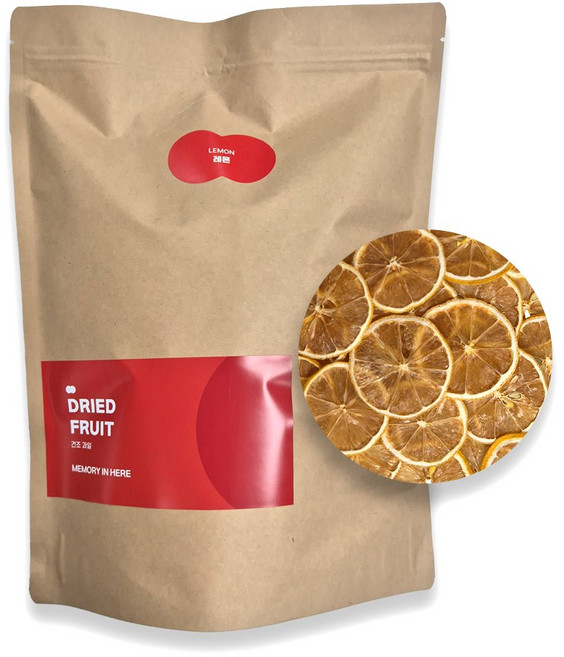 메모리인히어 레몬칩 슬라이스 건조레몬 건조과일, 1개, 1개입, 100g