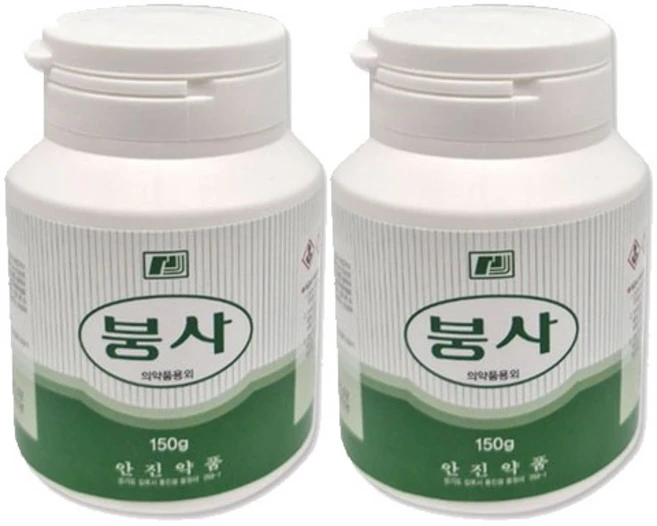 안진약품 붕사 150g/과학실험 슬라임제조 세탁용약품 비료 산화물제거, 2개 - 쿠팡